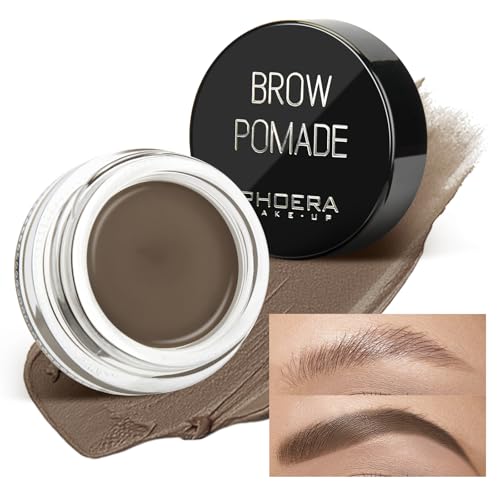Eyebrow Gel,Eyebrow Brow Pomade Professional Makeup Tinted Eyebrow,24 Hours Long Lasting,Lightweight,Waterproof,Smudge-Proof,Transfer-Proof,Sweat Resistant Brow Cream(3#Soft Brown)