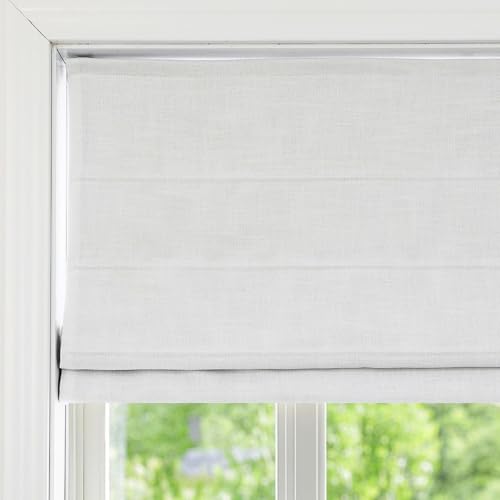 Roman Window Shades Window Blinds, Off White Cordless Roman Shades, Custom Blackout Roman Blinds for Windows, Doors, French Doors, Kitchen Windows