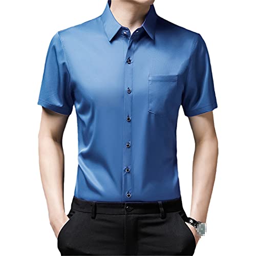 Chemise d'été pour homme bleu clair : le vêtement idéal pour vos terrasses