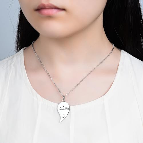 Image of Yonhon Mother Daughter Bracelet Necklace for 2 /3 /4, Mother Daughter Matching Keychain Set