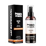 Mo Bros Beard Oil 100ml - Black Edition. Cologne Inspired. Nourishing and Conditioning Formula. Rich in Omegas and Vitamin E, Promotes Healthy Beard Growth.