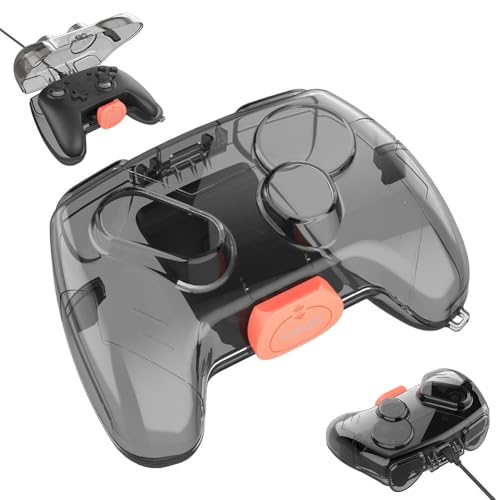 For Switch2 プロコントローラー ケース PC素材 ハードケース for スイッチ2プロコン専用透明プロテクター 軽量 スリム 充電対応 防塵 傷防止 全面保護 衝撃に強い for Switch 2 Proコントローラー 対応 ケースカバー