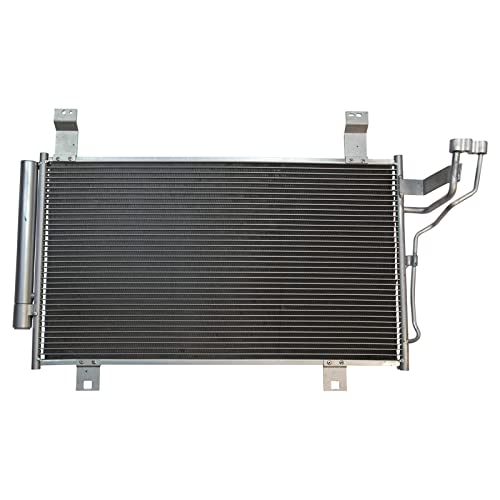 TRQ A/C Condenser and Receiver Drier Assembly Compatible with 2013-2021 Mazda CX-5