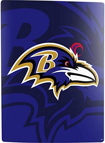 Skinit Decal Gaming Skin Compatible with PS5 Digital Edition Bundle - Officially Licensed NFL Baltimore Ravens Double Vision Design