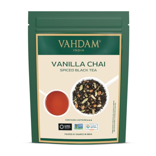 VAHDAM Vanilla Spiced Masala Chai (3.53oz|50+ Cups) Chai Tea Loose Leaf