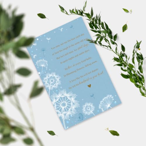 Image of Sympathy Card Gift for Loss of Husband dad son, Thinking of You Sympathy Greeting Card for Loss of Loved One, Memorial Condolence Card for Grieving Wife