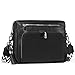 TANTOMI Crossbody Bags for Women MultiPockets Crossbody Purse for Women handbags Vegan Leather Shoulder Bag with Ajustable Strap for Shopping Travel Black Purse