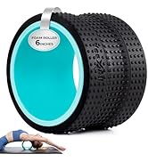 YES4ALL 500 Lbs Spinal Wheel Foam Roller, Yoga Wheel for Back Pain & Stretching, Massage Trigger ...