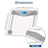 Etekcity-Digital-Body-Weight-Bathroom-Scale-Large-Blue-LCD-Backlight-Display-High-Precision-Measurements6mm-Tempered-Glass-400-Pounds Etekcity Bathroom Scale for Body Weight, Digital Weighing Machine for People, Accurate & Large LCD Backlight Display, 6mm Tempered Glass, 400 lbs
