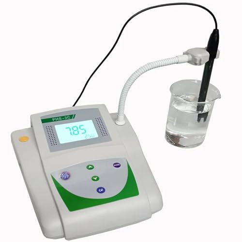 Medidor de pH mV de agua de mesa de laboratorio 3 en 1, analizador de valor de PH, instrumento de medición de precisión, compensación de temperatura de 0,01 pH(Accuracy 0.02)
