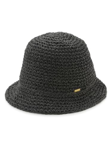 バック細編み縁バケットハット