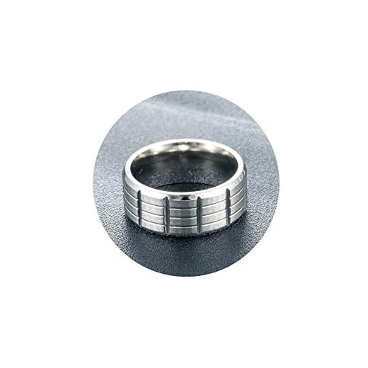 SonMo Ringar för män däck ring rostfritt stål män ringar män sigillring förlovningsring cyklist ring silver 67 (21.3)