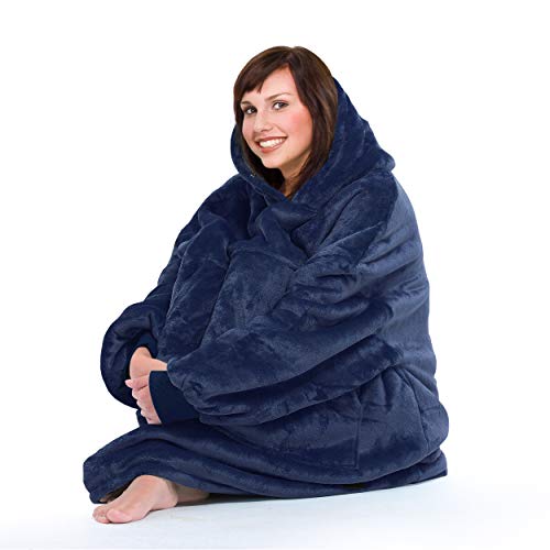 Image of Catalonia Oversized Hoodie Blanket Sweatshirt, Comfortable Sherpa Giant Pullover with Large Front Pocket for Adults Men Women Teenagers Wife Girlfriend