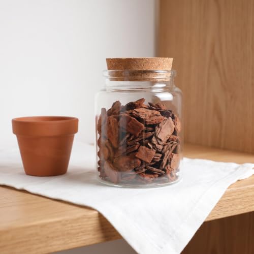 Tofficu 1 Bag Pine Bark Chips 100g for Model Railroad Scenery and Aquarium Habitat with Uniform Particle Size and Naturally Fluffy Structure, for Forest Scene and Terrarium Diorama - Image 8