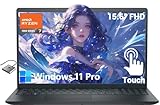 Dell Touchscreen Laptop for Student and Business Inspiron 15.6' FHD, 8-Core AMD Ryzen 7 (Beat i7-1255U), 16GB RAM 1TB SSD, Long Battery Life Win 11 Pro Copilot AI, WiFi Bluetooth w/GM Accessory