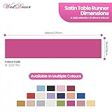 Zoom IMG-1 weddecor raso runner da tavolo Zoom IMG-1 weddecor raso runner da tavolo