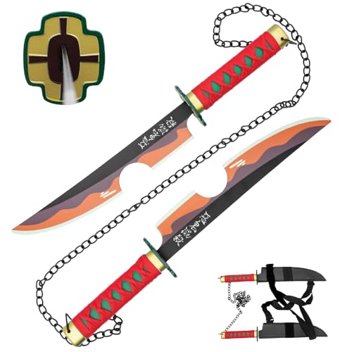Demon Slayer Tengen Uzui Nichirin Double Sword Set