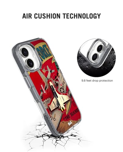 Image of DailyObjects Case for iPhone 17 Compatible with Mag-Safe Wireless Charging, Stride 2.0 Jet Ranger Slim Shockproof Back Cover with Inner Magnetic Ring