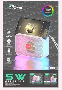 TICON Bluetooth Speaker Sound | Portable Design | Long Battery Life and Waterproof Features for Outdoor and Indoor Use