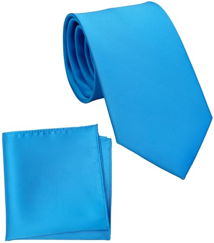 Image of Classic Tie and Pocket Square Set for Men, 3.2-Inch Standard Width
