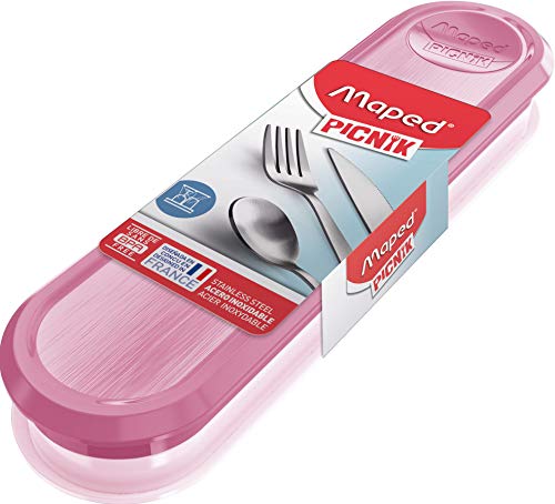 Kit Talheres Picnik Maped Rosa