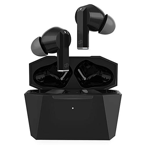 dyplay Écouteurs sans fil Bluetooth 5.0 avec étui de chargement sans fil Qi, contrôle tactile, étanche, TWS, stéréo, avec micro et basses profondes, pour la musique, le travail, les voyages Cover
