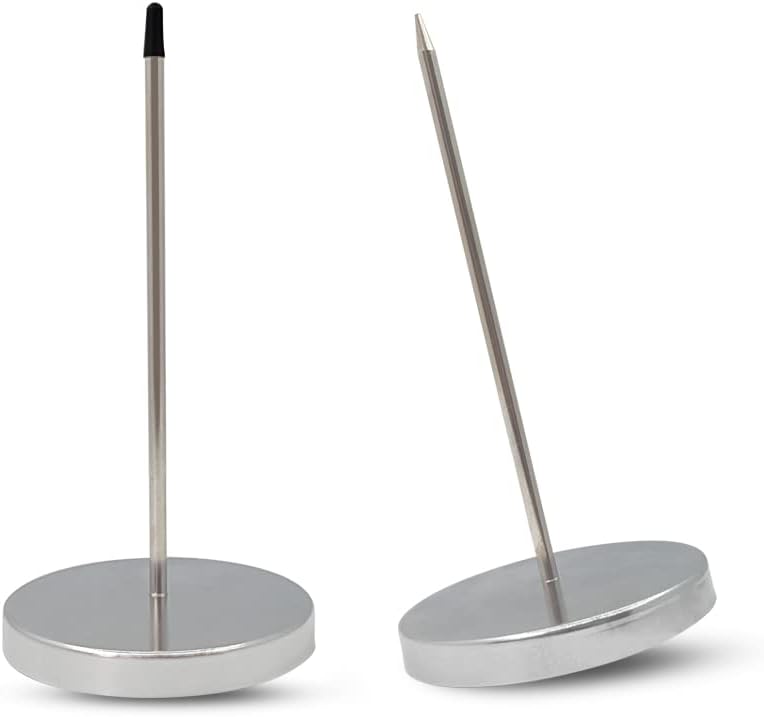 2 Pcs Desk Receipt Holder - Bill Fork Ticket Spike, Restaurant Check Spindle, Memo Holder