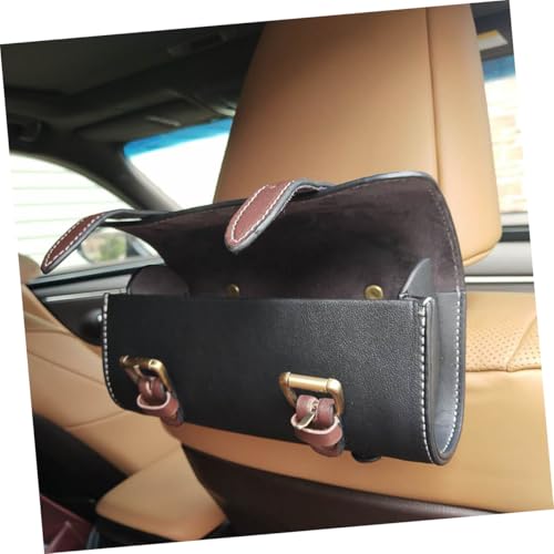 Alforja lateral para motocicleta de cuero con gran capacidad, bolsa para herramientas para manillar y asiento trasero, almacenamiento para motos cruiser y bicicletas miniatura 5