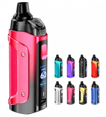 �M�[�N�x�C�v Aegis Boost 3 Pod �X�^�[�^�[�L�b�g Mod Kit 3000mAh (Max 60w) 5ml �C�[�W�X �u�[�X�g3 �|�b�h �d�q�^�o�R Vape �x�C�v (Midnight Red)