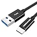 Price comparison product image UNBREAKcable USB Type C Cable [3.3ft, 1M] Nylon Braided USB C to USB A 3.0 Cable Compatible with Samsung Galaxy S9/S8+, Note 8, Google pixel, Nexus 6P, Sony Xperia XZ, LG V30 V20, OnePlus (Black)