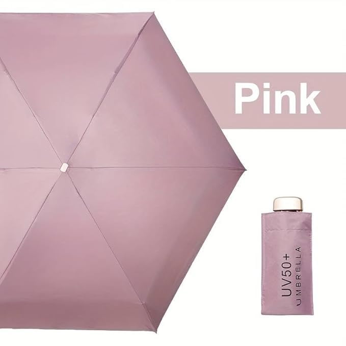 Image of ๐ช๐ข๐ข๐ ๐ญ๐ฌ UV Travel ๐ ๐ถ๐ป๐ถ ๐๐ผ๐น๐ฑ๐ถ๐ป๐ด Ultra Compact pastel ๐จ๐บ๐ฏ๐ฟ๐ฒ๐น๐น๐ฎ with Case, Manual Open ๐ฒ ๐ฅ๐ถ๐ฏ๐ Lightweight ๐ฃ๐ผ๐ฟ๐๐ฎ๐ฏ๐น๐ฒ, Small Sun & Rain ๐ฃ๐ผ๐ฐ๐ธ๐ฒ๐ ๐จ๐บ๐ฏ๐ฟ๐ฒ๐น๐น๐ฎ for Men and Women- Use in ๐ฅ๐ฎ๐ถ๐ป & ๐ฆ๐๐บ๐บ๐ฒ๐ฟ