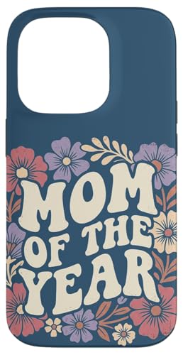 Mom of the Year Retro Floral Cute Mother's Day Vintage �X�}�z�P�[�X iPhone 14 Pro �p