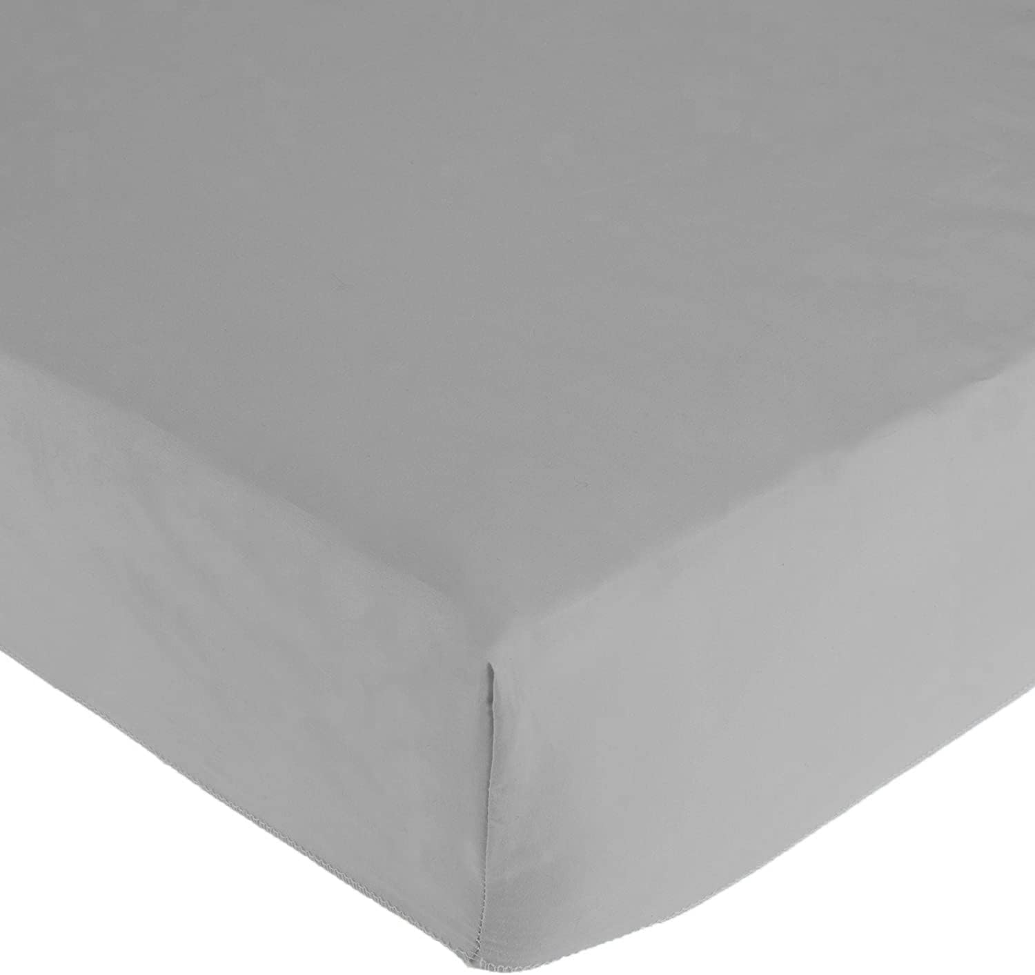 American Baby Company Fitted Nap Mat Sheet with Elastic Corners 24" x 48" x 4" - Soft & Breathable Microfiber Rest Mat Sheet or Nap Mat Cover for Daycare, Kindergarten & Preschool, Gray