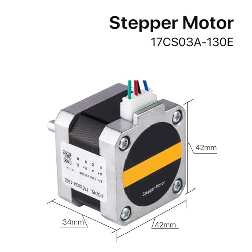 Moteur pas à pas biphasé 17CS03A pour imprimante 3D CNC axe 4mm 28N.cm - 2
