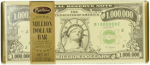 Million Dollar Milk Chocolate Bars - 2 Oz - 12 Bars Case