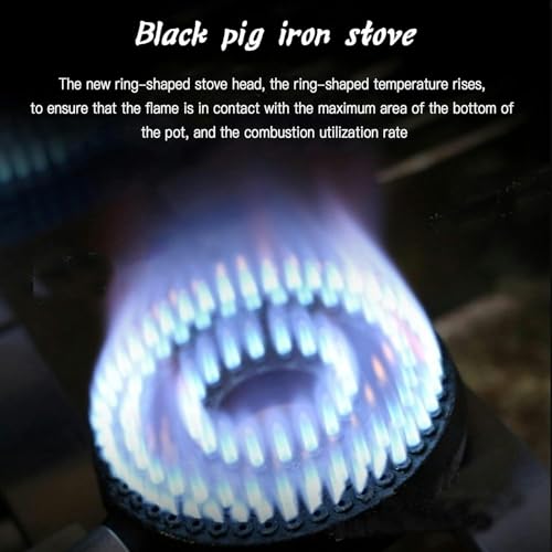 AFLEPCBRQ Gasfritteuse, gewerbliche Fritteuse, 12 l, Edelstahlfritteuse mit Deckel für Pommes, Donuts, Fisch, leicht zu reinigen, Abnehmbarer Kamin – Bild 6