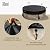 Cupick Outdoor Fire Pit Cover, In Ground Firepit Covers Round with Sandbag, 600D Heavy Duty Waterproof and Tear-Resistant, Windproof, Suitable for 51-56 Inch Round Built in Stone Firepits, Black
