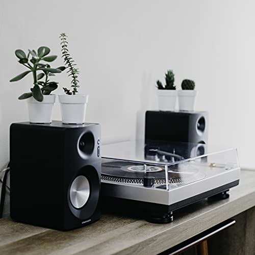 Crosley C100A-Si Belt-Drive Turntable Record Player With Adjustable Counterweight, Silver #TOP6