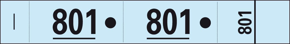 Carnet de 50 tickets vestiaire bleus - Lot de 20