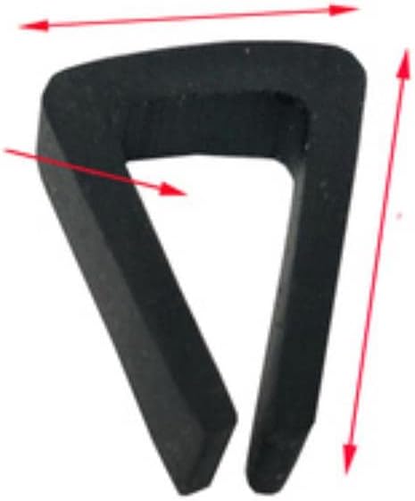 1/2/3/5/10M Black Rubber Edge Strip U Section Anti Oil Seal Edge Shield Encloser Inner Width 0.5-10mm High 5-15mm-5 x 11mm,3 Meter