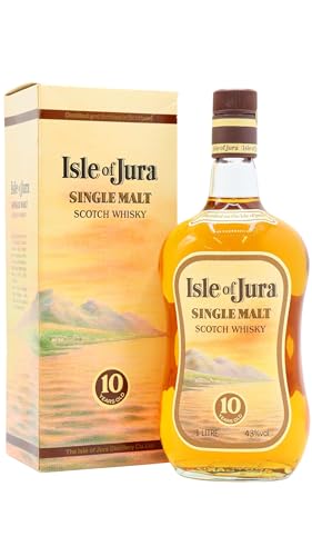 Jura - Single Malt Scotch (Old Bottling) (1 Litre) - 10 year old Whisky 100cl 40% ABV