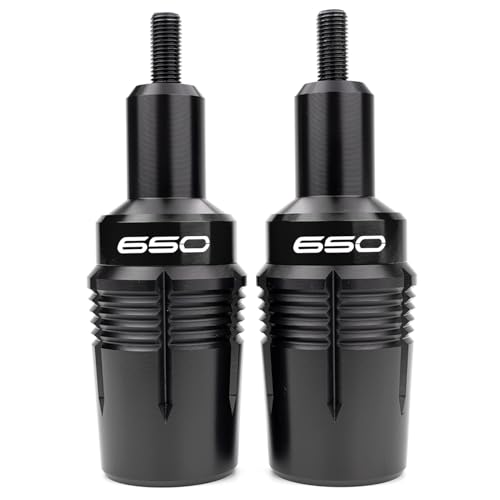 ZYAKOMO Fit for Kawasaki Ninja 650 KRT 2025 Ninja650 EX650 2017-2023 2024 2025 Z650 RS Z 650 CNC Motorcycle Frame Sliders Crash Protector Crash Pad Falling Protection (Black)