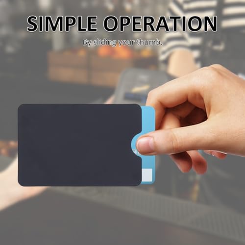 15 Stück EC Karten Schutzhülle, RFID Blocker Kartenhülle, Kartenschutzhülle für EC Karte, für Kreditkarte, Personalausweis, Bank Karte 9.1x6.2cm Schwarz – Bild 5