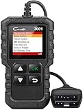 LAUNCH Creader 3001 OBD2 OBD Scanner Car Code Reader Automotive Diagnostic Tool for Turning Off Check Engine Light, Support O2 Sensor, Evap System Test