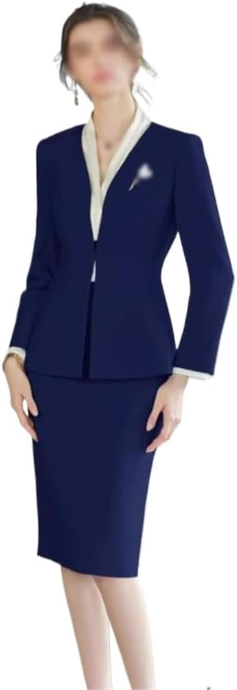 Dress Female Work Clothes Professional Dress Temperament Goddess Fan Suit Dress Broadcast Clothing