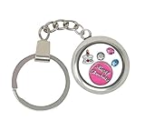 Birthday Gift Floating Memory Charm Keychain With Crystals from Swarovski Gift Boxed