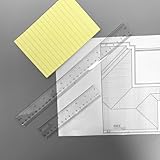 4Plastic Ruler Set Clear Transparent Straight Ruler 15cm/30cm 6inch 12inch Measuring (4) - Image 6