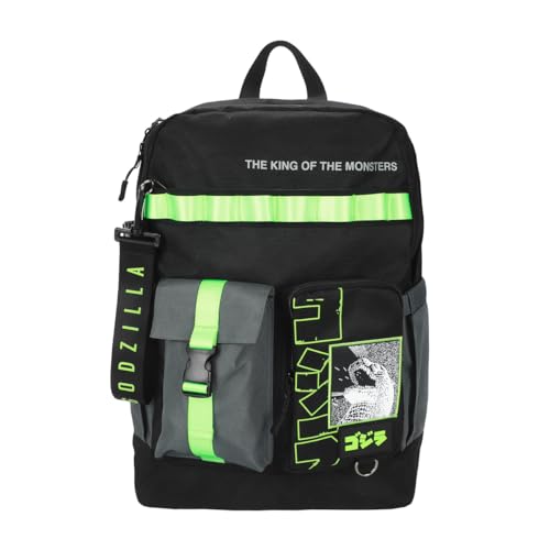 Godzilla The King Of The Monsters Adult Black 18.5 Utility Backpack