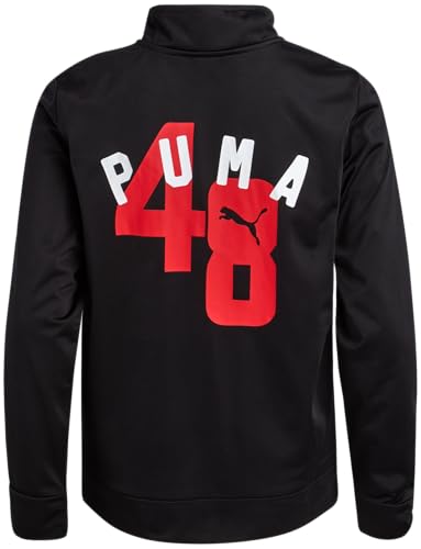 Image of PUMA Boys 3 Piece Active Tricot Jogset with T-Shirt (Sizes 8-16) | Soft Breathable Athletic Wear, Flexible Comfortable Feel, Great for School, Sports & Play, Easy Machine Wash