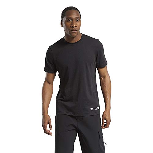 Reebok Ts Edgewrks Graphic Tee Men's T-Shirt, Mens, T-Shirt, FS8563, Black, S